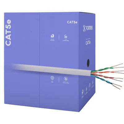 Cabo De Rede Cat5e 305m Fortrek Fk500c, Cmx, Cinza