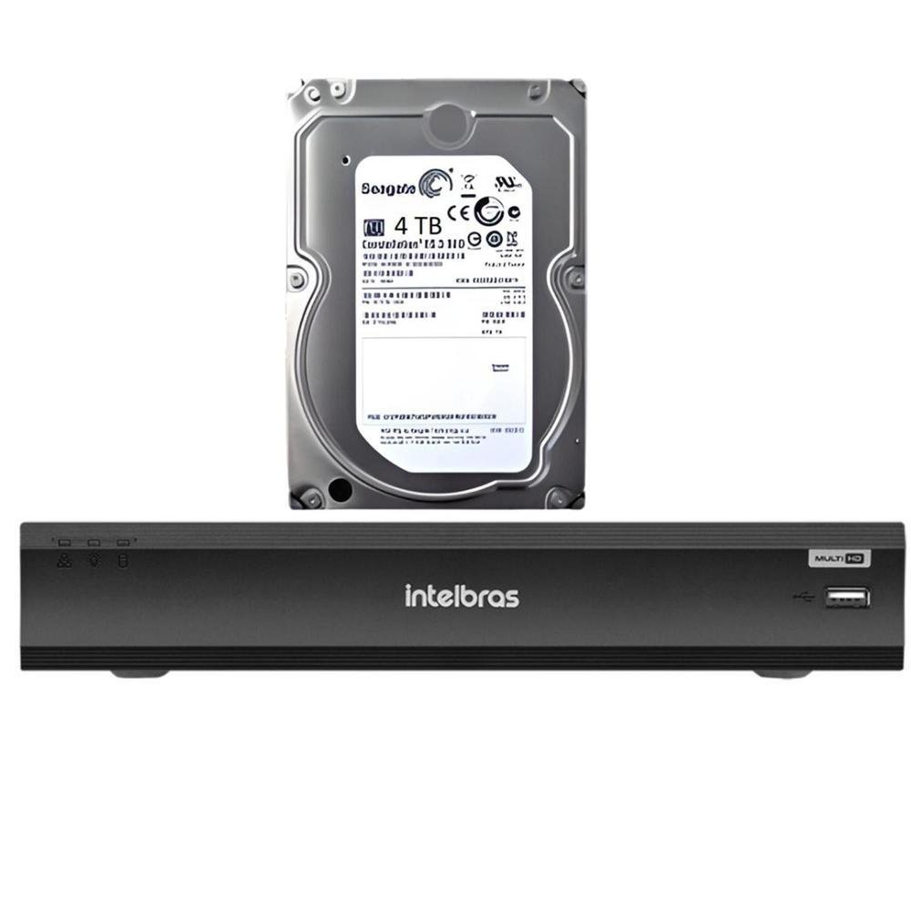 HD Kit Intelbras DVR Imhdx 3004 HD 4TB KaBuM