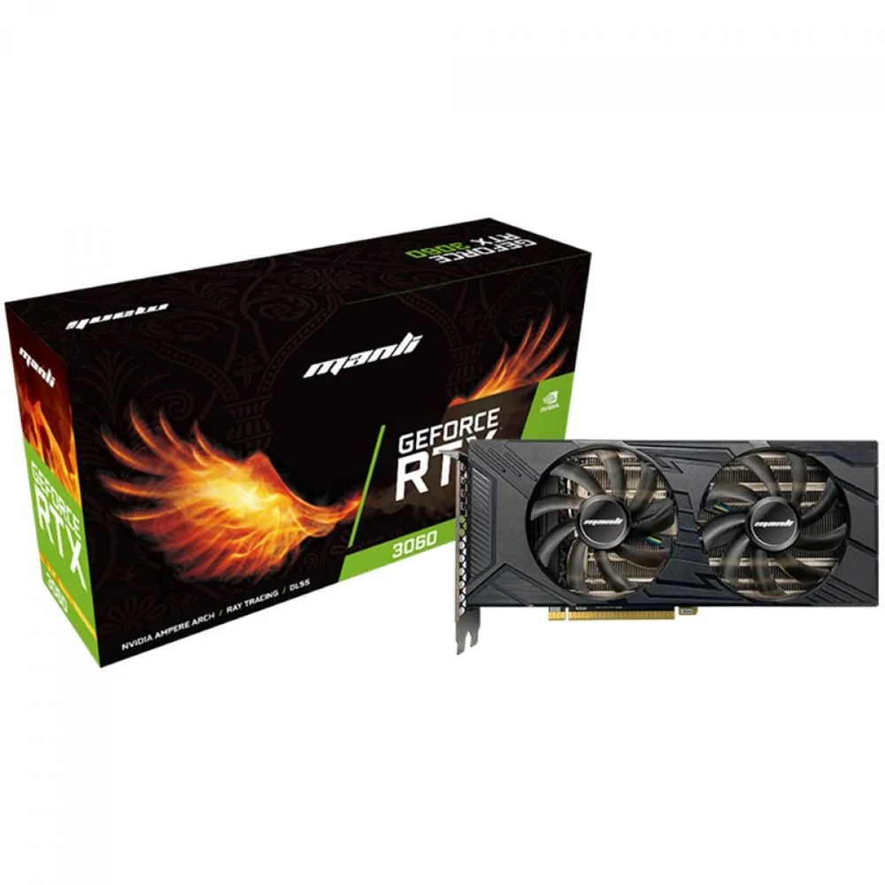 Placa De Video Manli Geforce Rtx 3060 12GB KaBuM