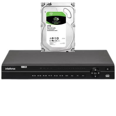 Kit Intelbras, Dvr Mhdx 1232, 32 Canais + HD 3TB
