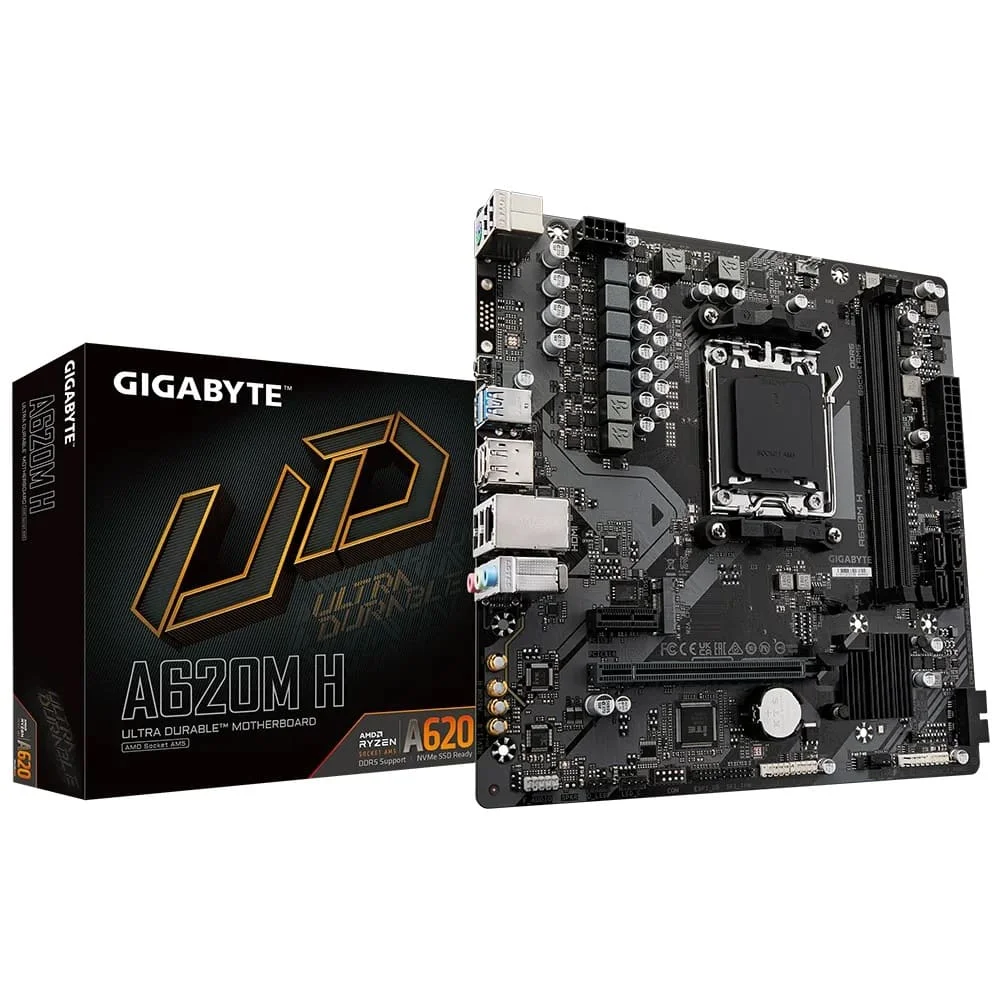 Placa Mãe Gigabyte A620m H, DDR5, Micro ATX, Am5