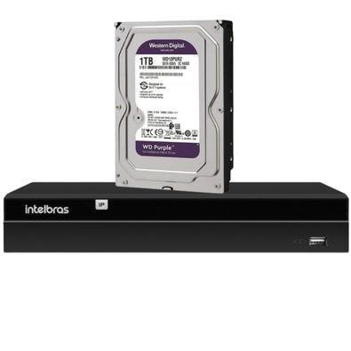 Kit Nvr Intelbras, Nvd 1404, Multi HD + HD 1TB