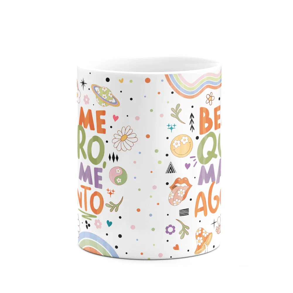 Imagem 2 de 3 do produto Caneca Divertida Vibes, Bem Me Quero, Mal Me Aguento