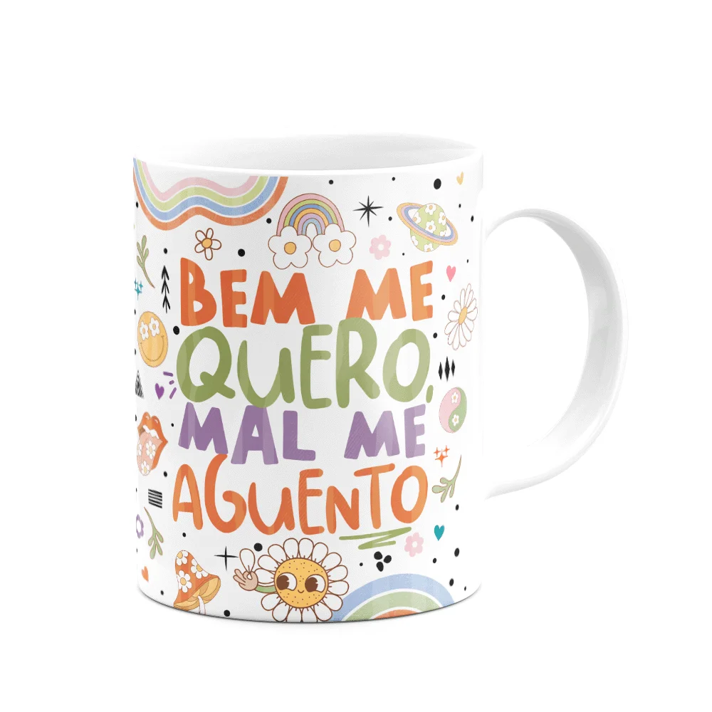 Imagem 3 de 3 do produto Caneca Divertida Vibes, Bem Me Quero, Mal Me Aguento