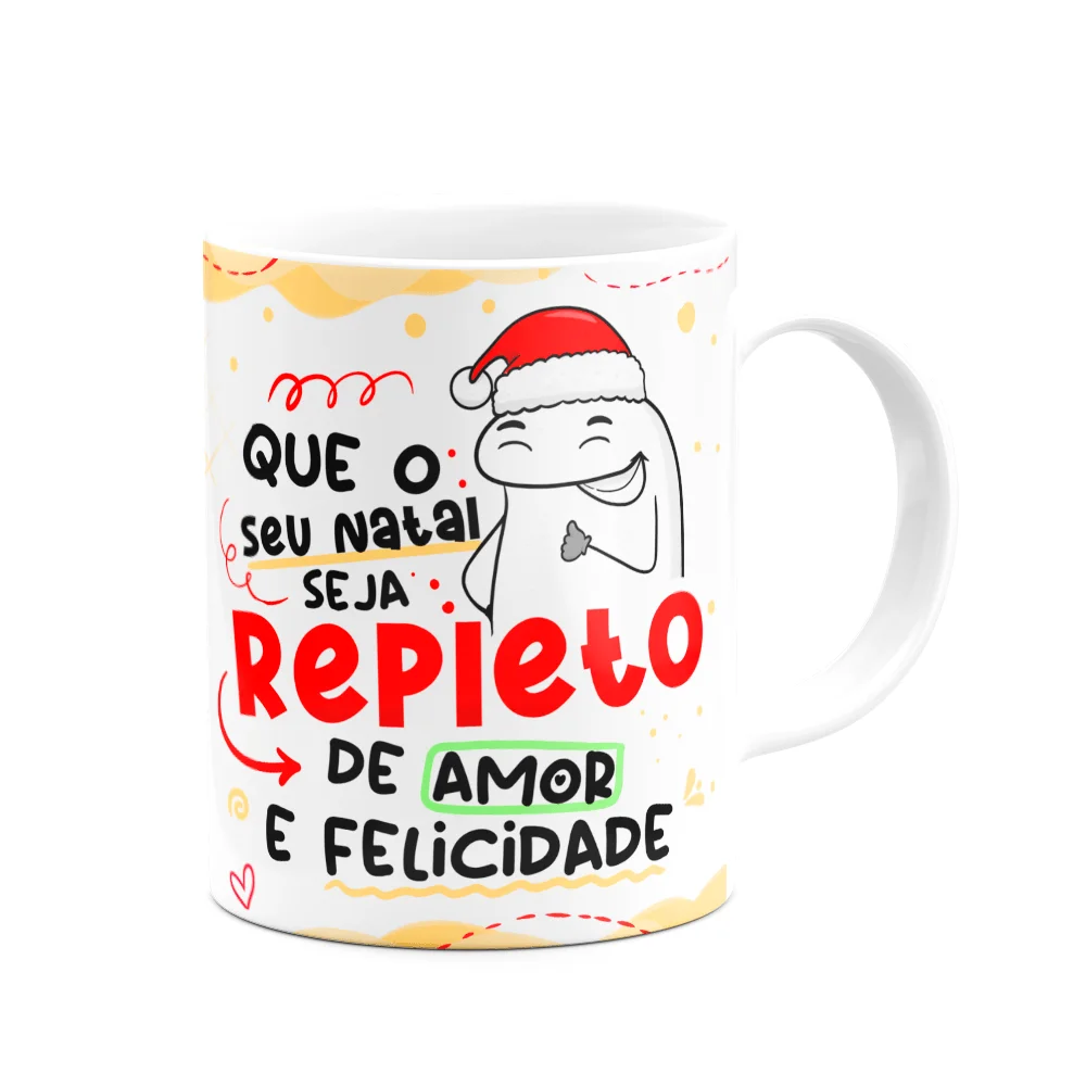 Imagem 3 de 3 do produto Caneca Flork Natal, Natal Repleto De Amor e Felicidade