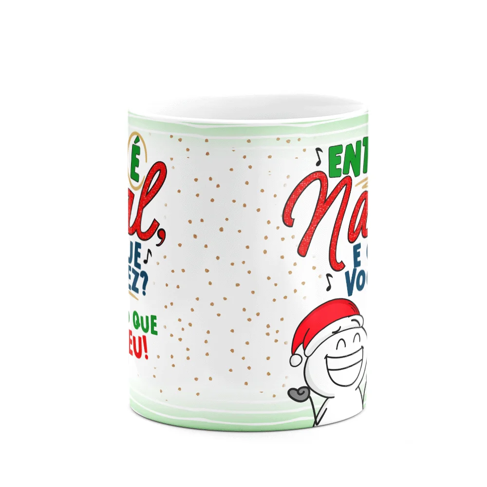 Imagem 2 de 3 do produto Caneca Divertida Natal, Então É Natal, E O Que Você Fez?