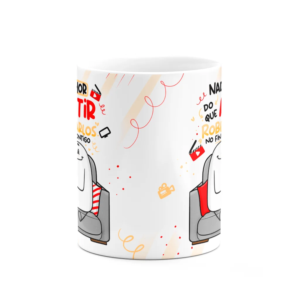 Imagem 2 de 3 do produto Caneca Flork Natal, Nada Melhor Que Assistir Roberto Carlos