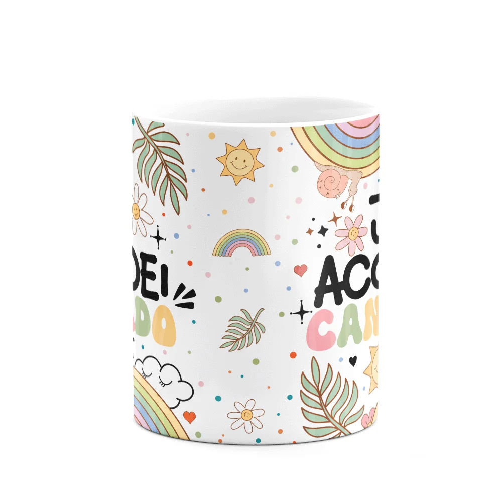 Imagem 2 de 3 do produto Caneca Divertida Vibes, Já Acordei Cansado