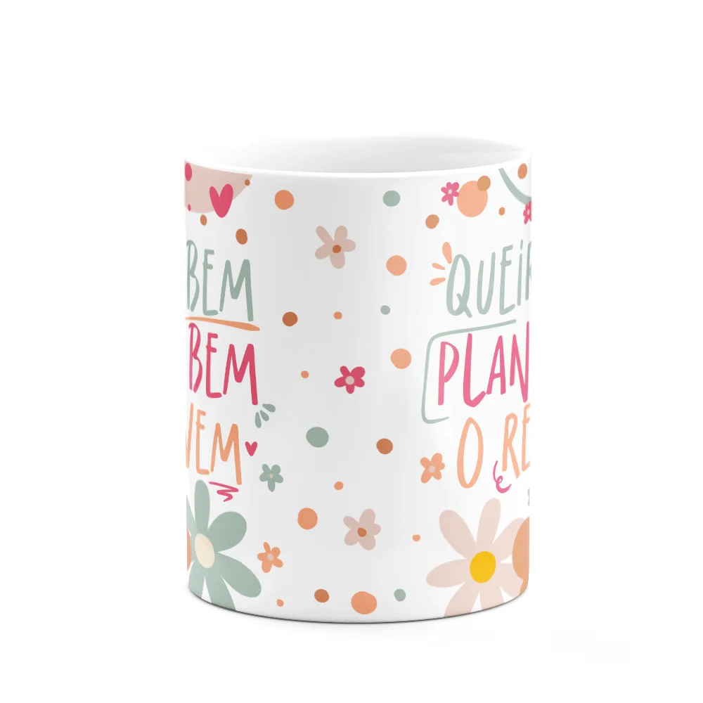 Imagem 2 de 3 do produto Caneca Motivação, Queira Bem, Plante O Bem