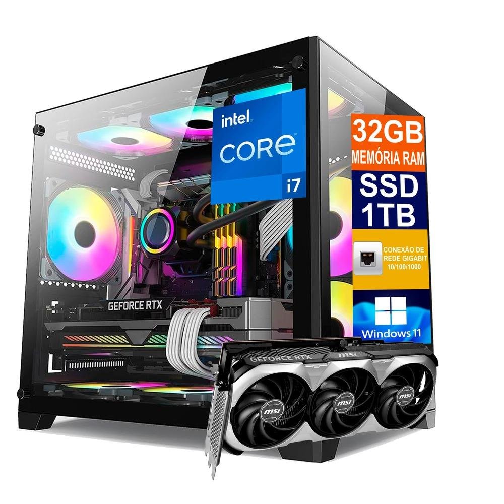 PC Gamer Intel I7 32GB RTX 4080 16GB SSD 1TB