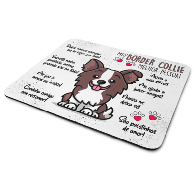 Mouse Pad Dog - Meu Border Collie Puppy, Melhor Pessoa! M2 - Jps Info