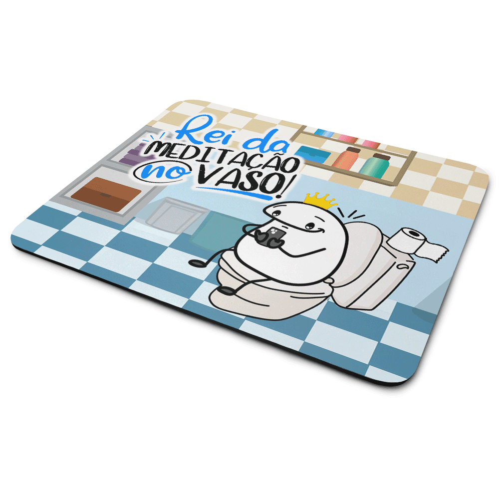 Mouse Pad Divertido Flork - Rei Da Meditação No Vazo - Jps Info Mouse Pad Divertido Flork - Rei Da Meditação No Vazo - Jps Info