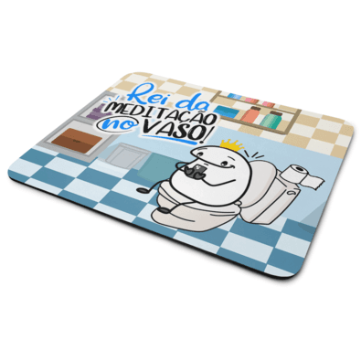Mouse Pad Divertido Flork - Rei Da Meditação No Vazo - Jps Info