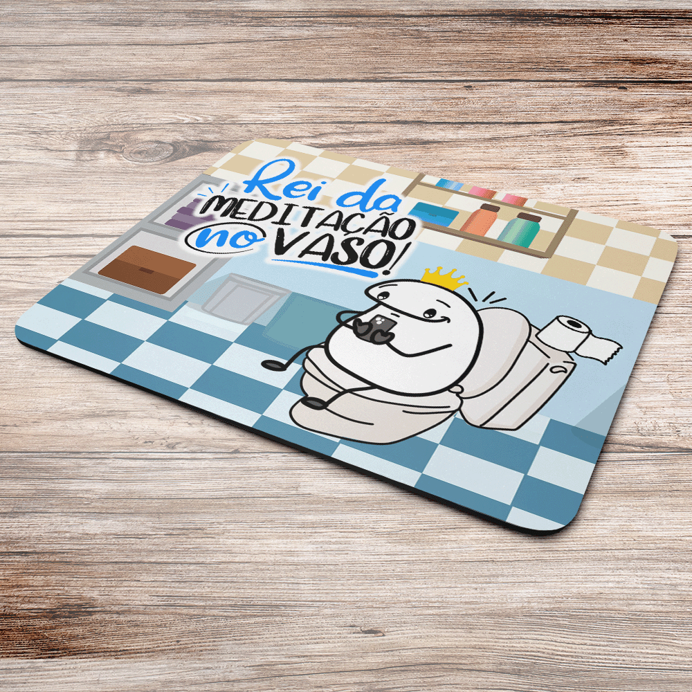Mouse Pad Divertido Flork - Rei Da Meditação No Vazo - Jps Info Mouse Pad Divertido Flork - Rei Da Meditação No Vazo - Jps Info