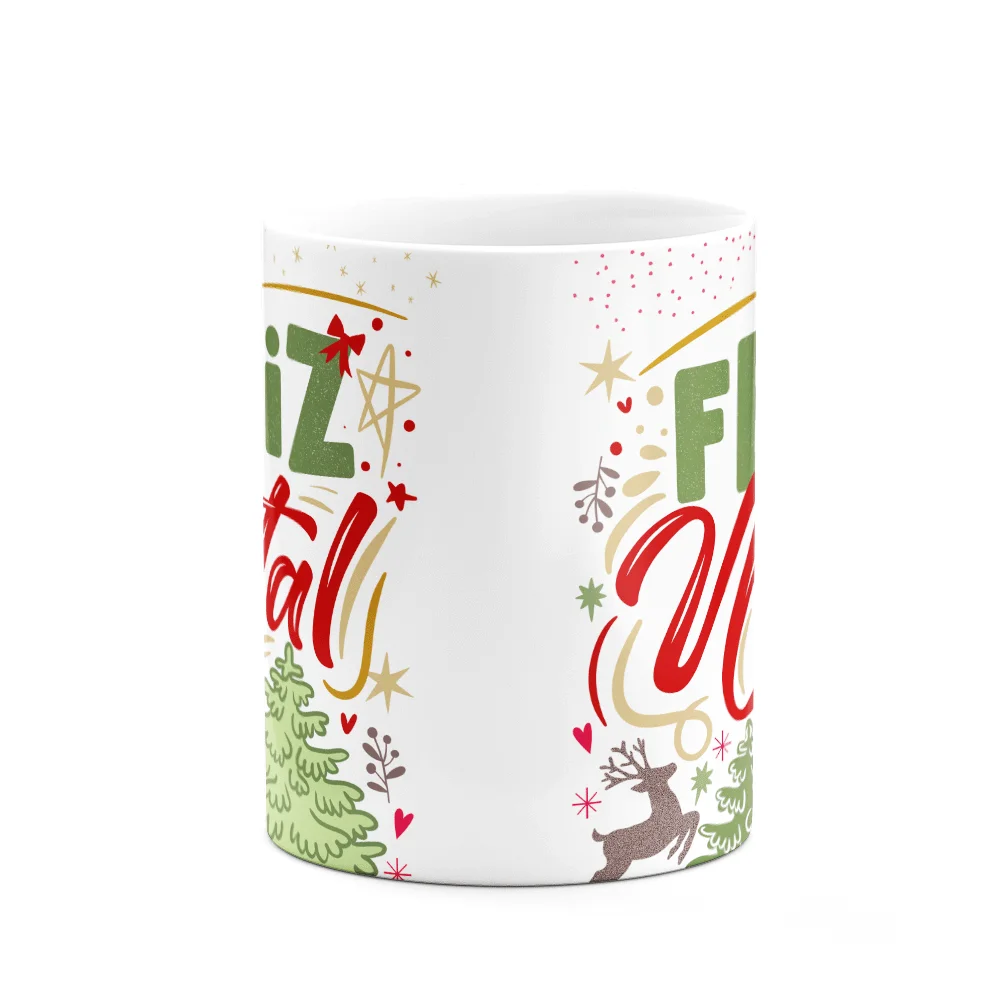 Imagem 2 de 3 do produto Caneca Natal, Tenha Um Feliz Natal!, Branca