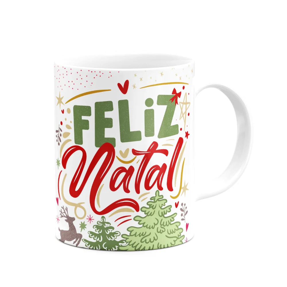 Imagem 3 de 3 do produto Caneca Natal, Tenha Um Feliz Natal!, Branca