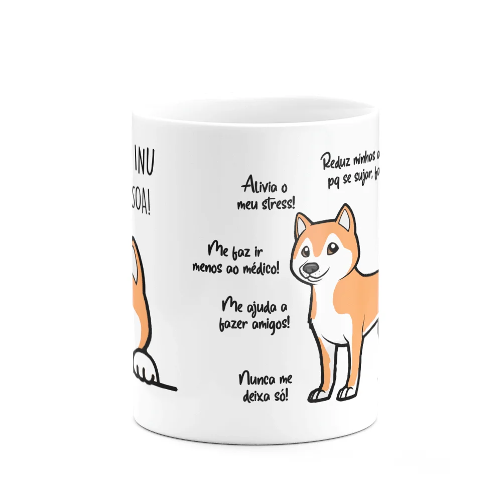 Imagem 2 de 3 do produto Caneca Dog, Meu Akita Inu, Melhor Pessoa!