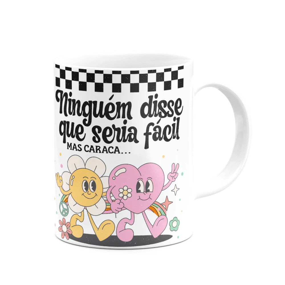 Imagem 3 de 3 do produto Caneca Divertida Vibes, Ninguém Disse Que Seria Fácil