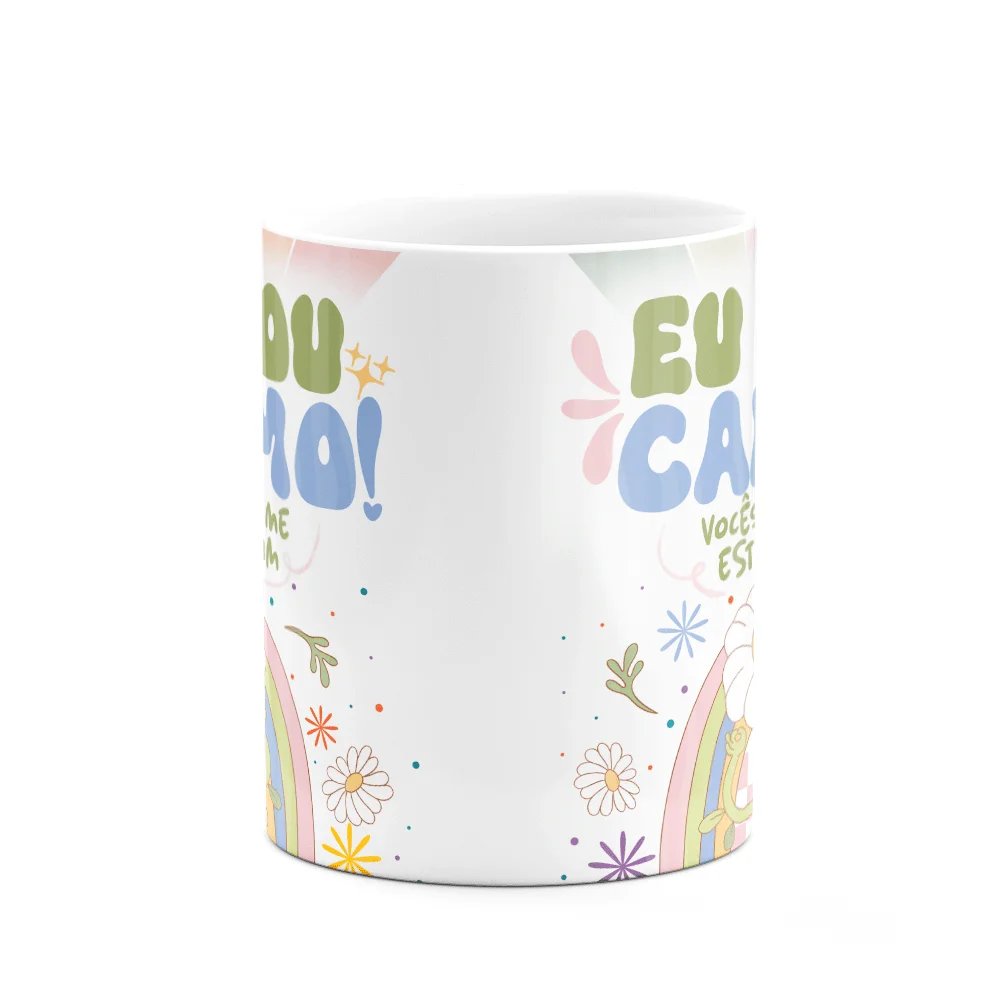 Imagem 2 de 3 do produto Caneca Divertida Vibes, Eu Sou Calmo, Branca