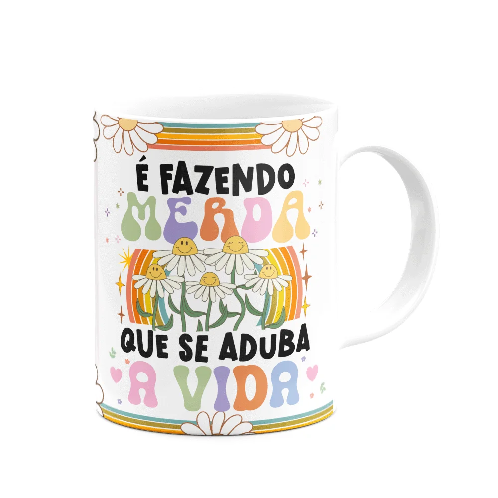Imagem 3 de 3 do produto Caneca Divertida Vibes, Como Se Aduba A Vida