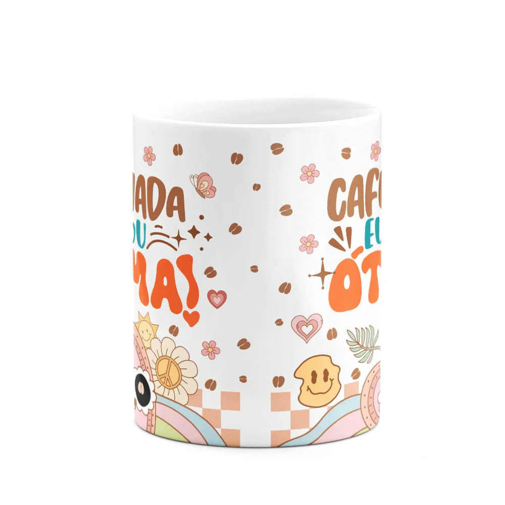 Imagem 2 de 3 do produto Caneca Divertida Vibes, Cafeinada Eu Sou Ótima