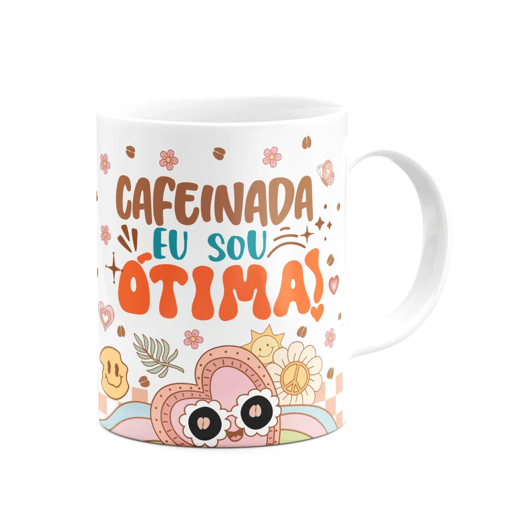 Imagem 3 de 3 do produto Caneca Divertida Vibes, Cafeinada Eu Sou Ótima