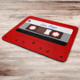 Mouse Pad Geek, Fita Cassete K7 Retrô Vintage Love Songs, Dimensões: 23 x 19cm