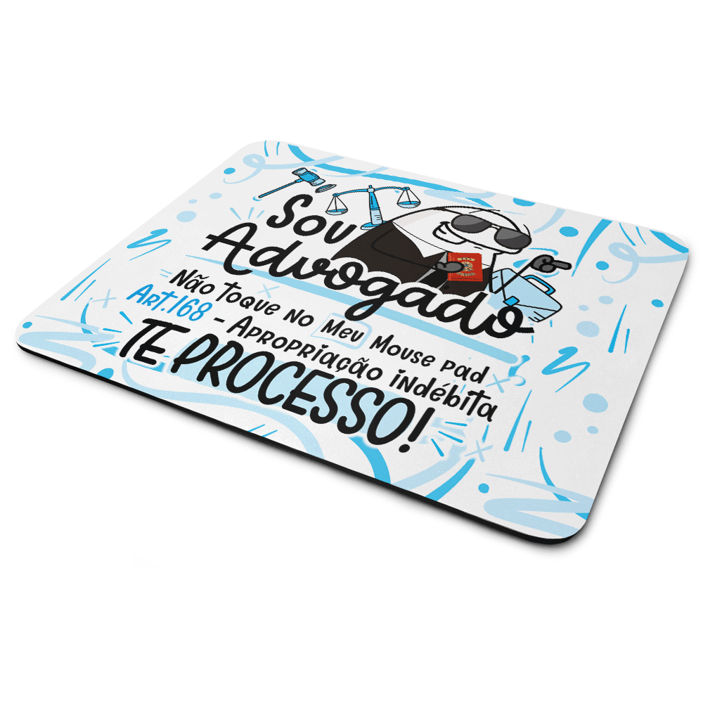Mouse Pad Profissões, Sou Advogado!, Dimensões: 22 x 18cm Mouse Pad Profissões, Sou Advogado!, Dimensões: 22 x 18cm