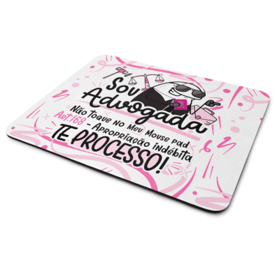 Mouse Pad Profissões, Sou Advogada!, Dimensões: 22 x 18cm