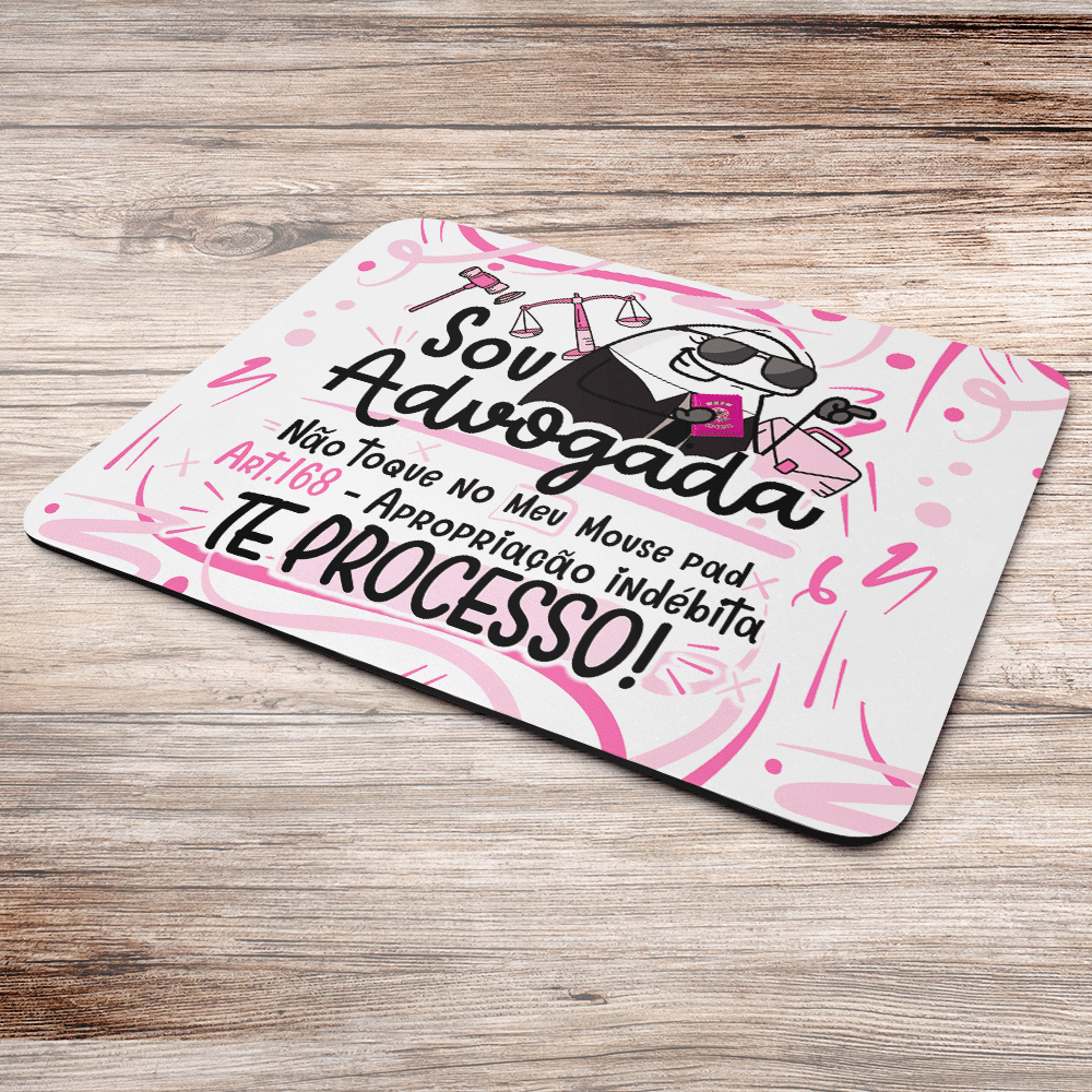 Imagem 2 de 2 do produto Mouse Pad Profissões, Sou Advogada!, Dimensões: 22 x 18cm