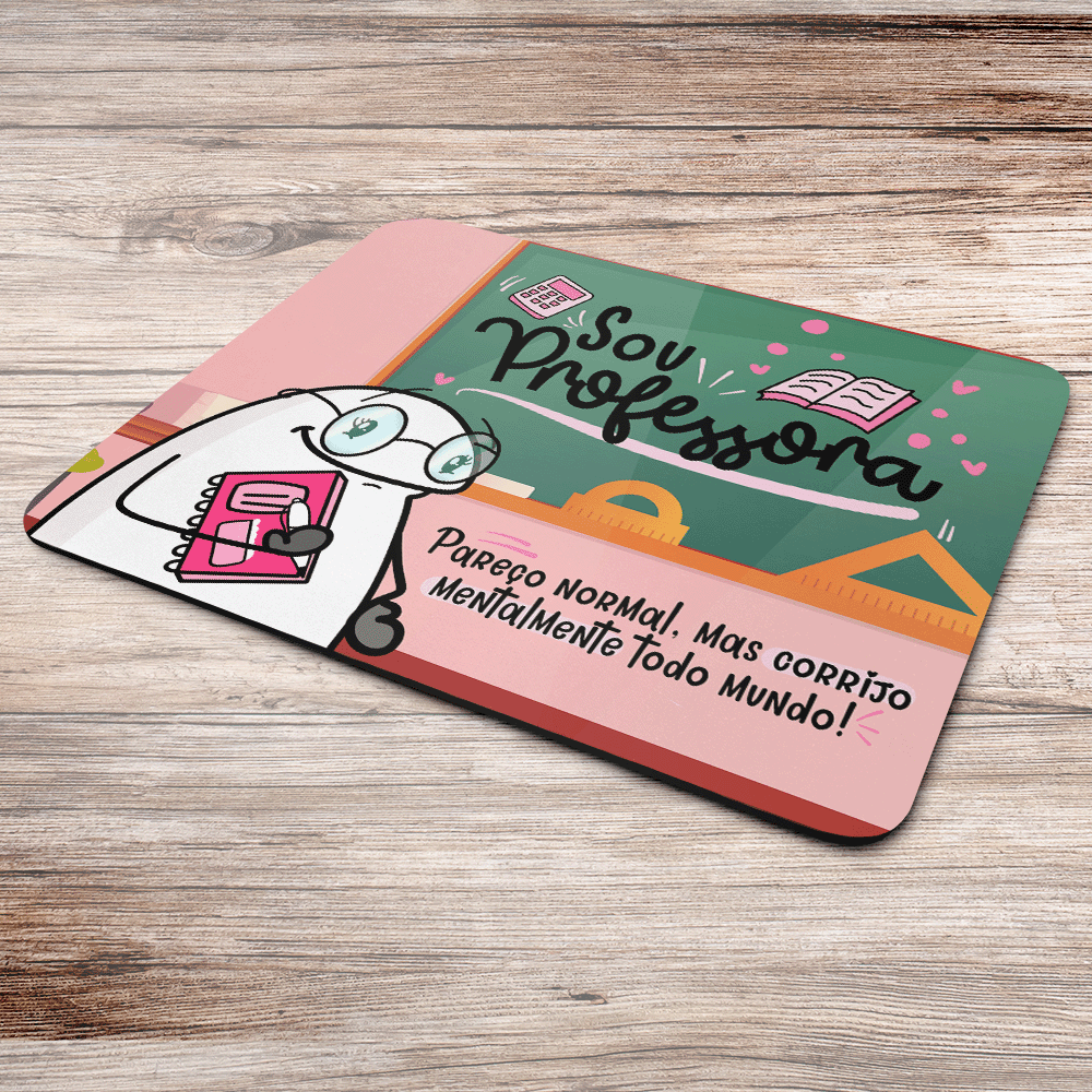 Imagem 2 de 2 do produto Mouse Pad Flork Profissões, Sou Professora, Dimensões: 22 x 18cm