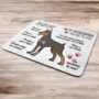 Mouse Pad Dog, Meu Doberman, Melhor Pessoa!, Dimensões: 22 x 18cm