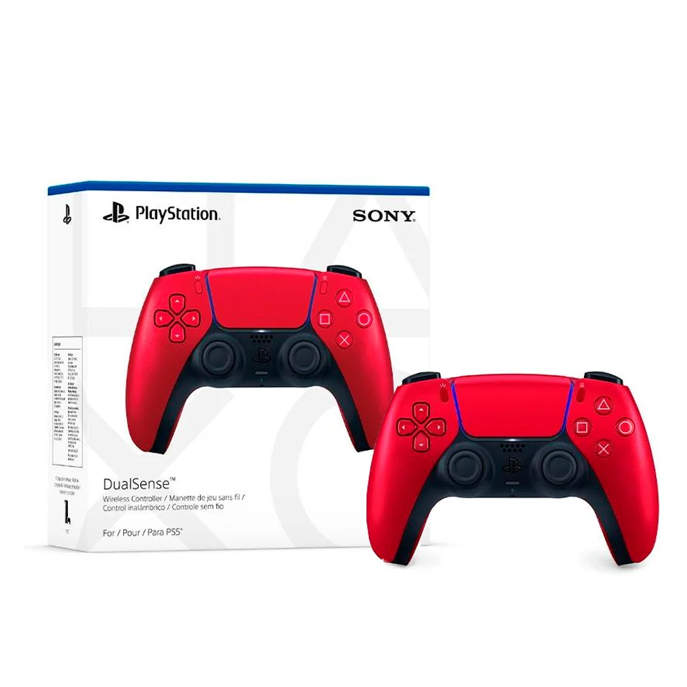 Imagem 3 de 5 do produto Controle Sony Ps5 Dualsense, Sem Fio, Volcanic Red