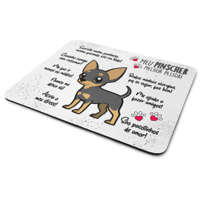 Mouse Pad Dog - Meu Pinscher, Melhor Pessoa! - Jps Info