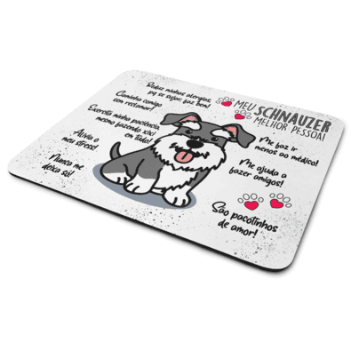 Mouse Pad Dog - Meu Schnauzer, Melhor Pessoa! - Jps Info