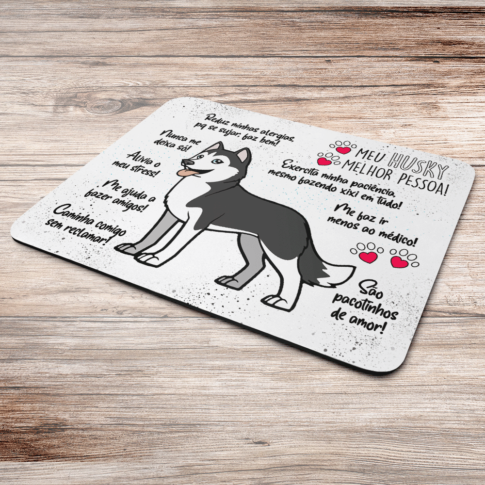 Imagem 3 de 3 do produto Mouse Pad Dog - Meu Husky, Melhor Pessoa! - Jps Info