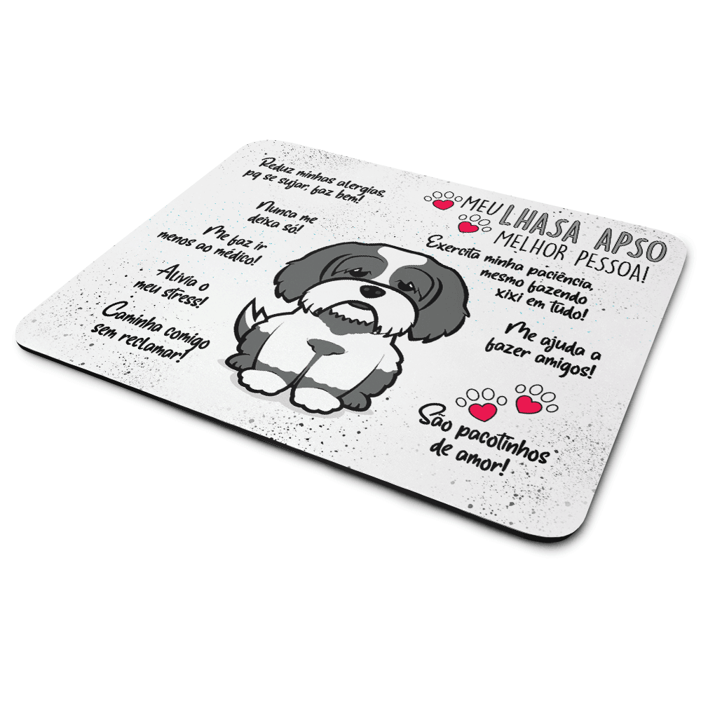 Mouse Pad Dog - Meu Lhasa Apso, Melhor Pessoa! - Jps Info Mouse Pad Dog - Meu Lhasa Apso, Melhor Pessoa! - Jps Info