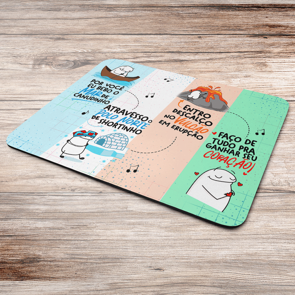Imagem 3 de 3 do produto Mouse Pad Flork Namorados - Faço De Tudo - Jps Info