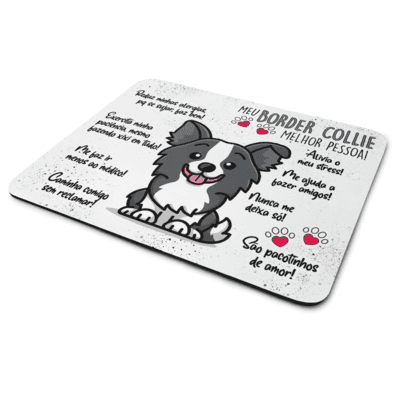 Mouse Pad Dog - Meu Border Collie Puppy, Melhor Pessoa! - Jps Info