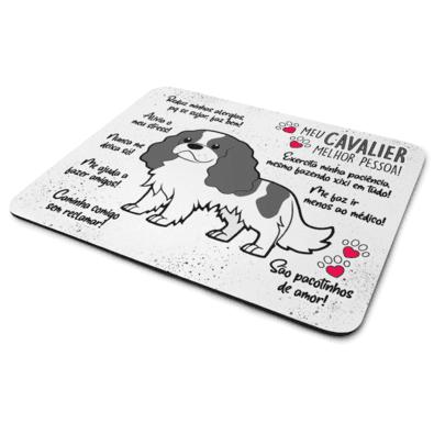 Mouse Pad Dog - Meu Cavalier, Melhor Pessoa! M2 - Jps Info