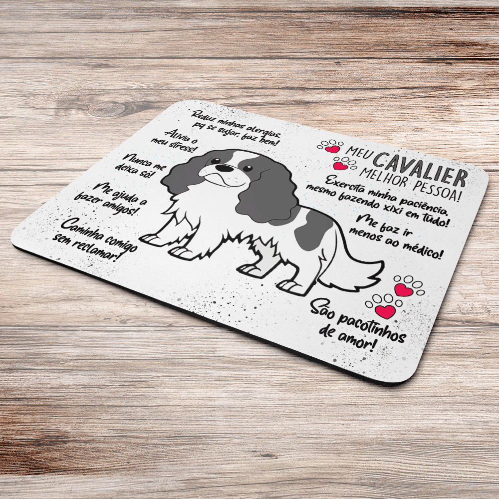 Imagem 3 de 3 do produto Mouse Pad Dog - Meu Cavalier, Melhor Pessoa! M2 - Jps Info