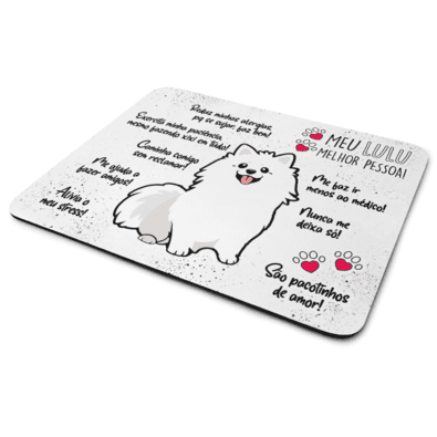 Mouse Pad Dog - Meu Lulu Spitz, Melhor Pessoa! M2 - Jps Info
