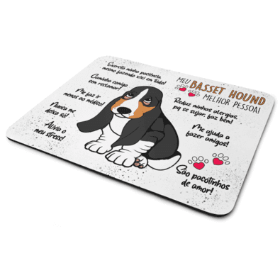 Mouse Pad Dog - Meu Basset Hound, Melhor Pessoa! M2 - Jps Info
