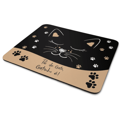 Mouse Pad Cat Gatos - Pai De Gato, Gatinho É! - Jps Info