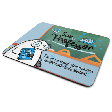 Mouse Pad Flork Profissões - Sou Professor - Jps Info