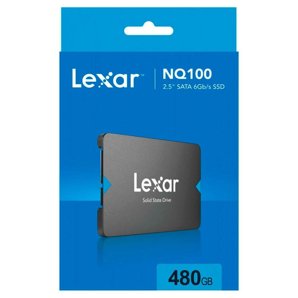 SSD Lexar 480GB SATA Leitura 550MBs 25p KaBuM