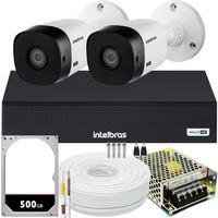 Kit 2 Cameras Seguranca Intelbras Vhl 1220, FULL HD, 2mp, 1080p