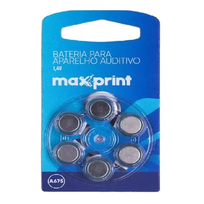Bateria Maxprint A675, Para Aparelho Auditivo, 1.4v