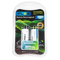 Bateria Recarregável Flex, 3800ma, 3.7v - Fx18650b2