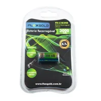 Bateria Recarregável Flex, 3000ma, 3,7v - Mod:16340